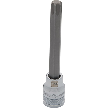 Dynamic Tools 3/8 Drive Torx Head, T15 Long Bit, Chrome Finish Socket D006715